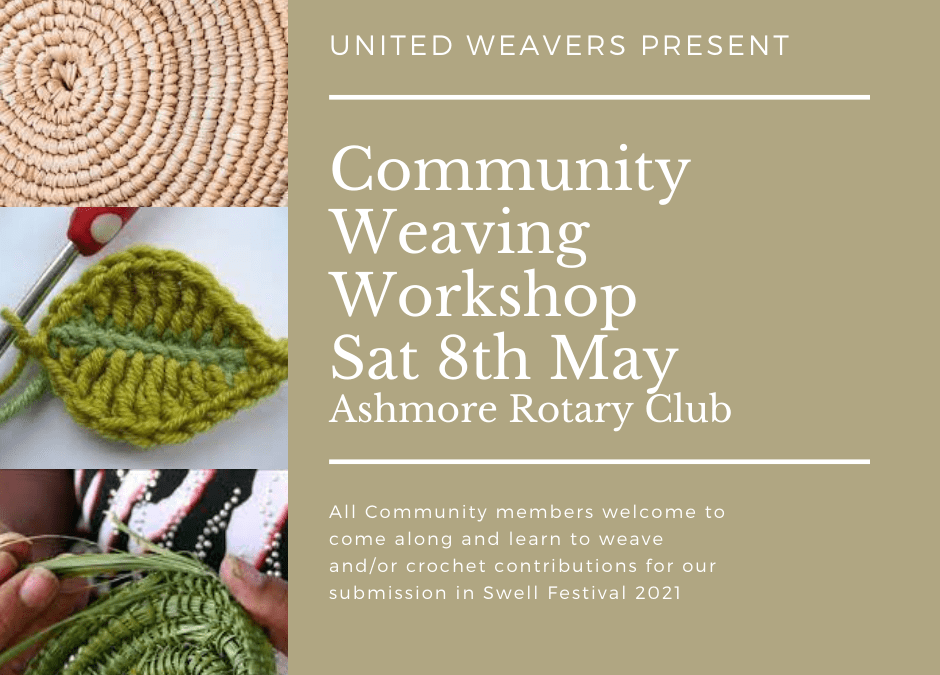Community weaving workshop on the 8th May